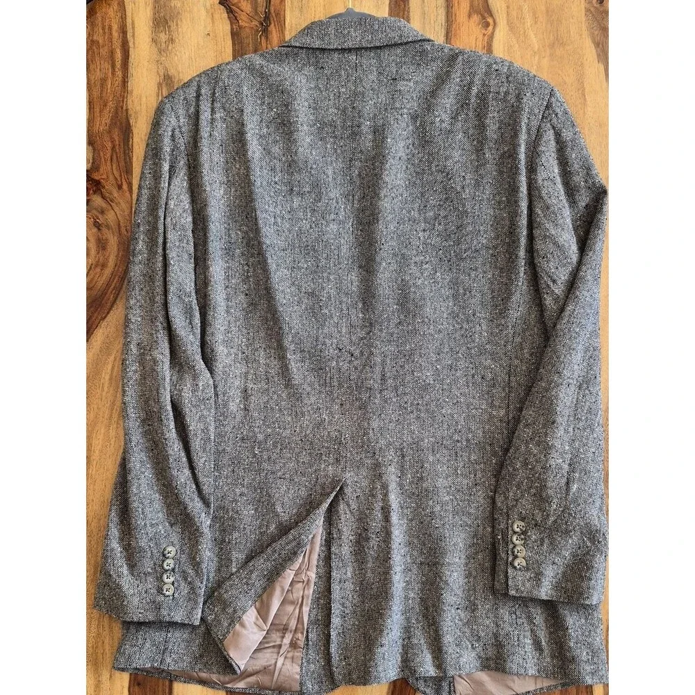 Robert Stock Vintage Wool Textured Blazer 43 Long